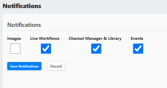 Notifications Turn On/Off